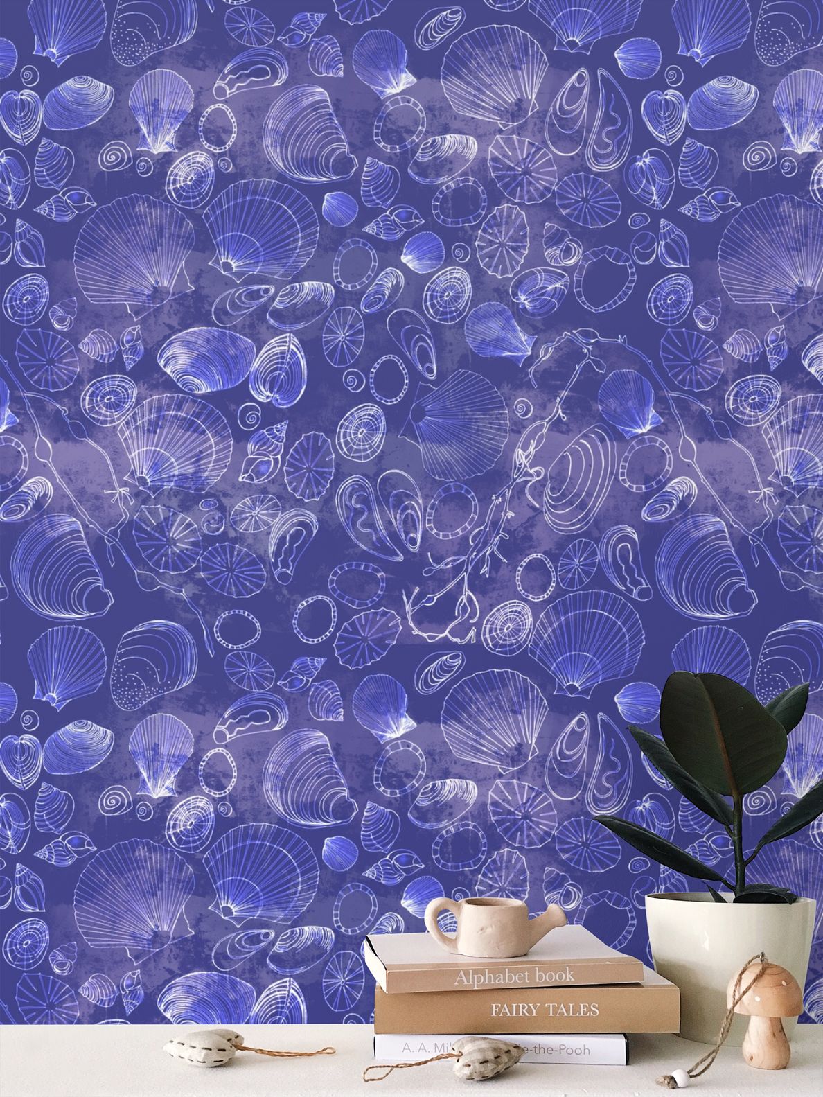 Blue beachcomber wallpaper