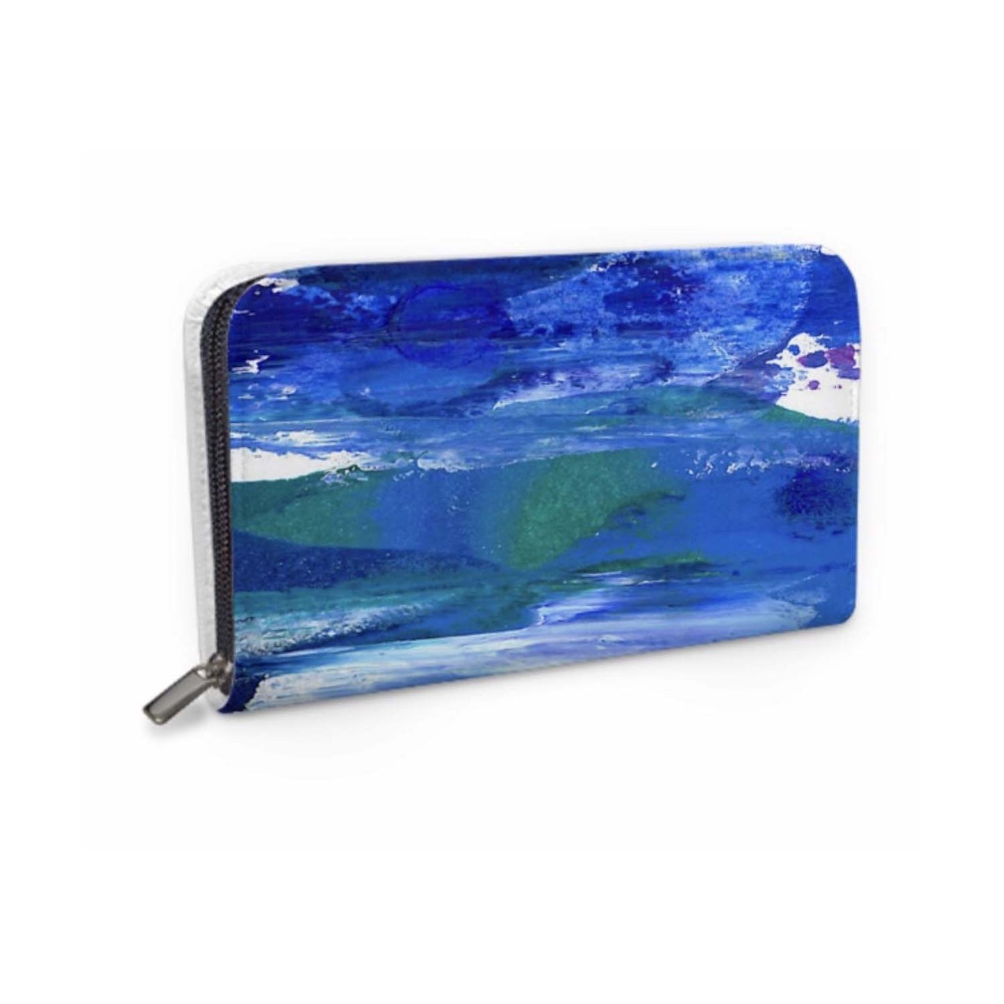 Sea Blue Leather Wallet