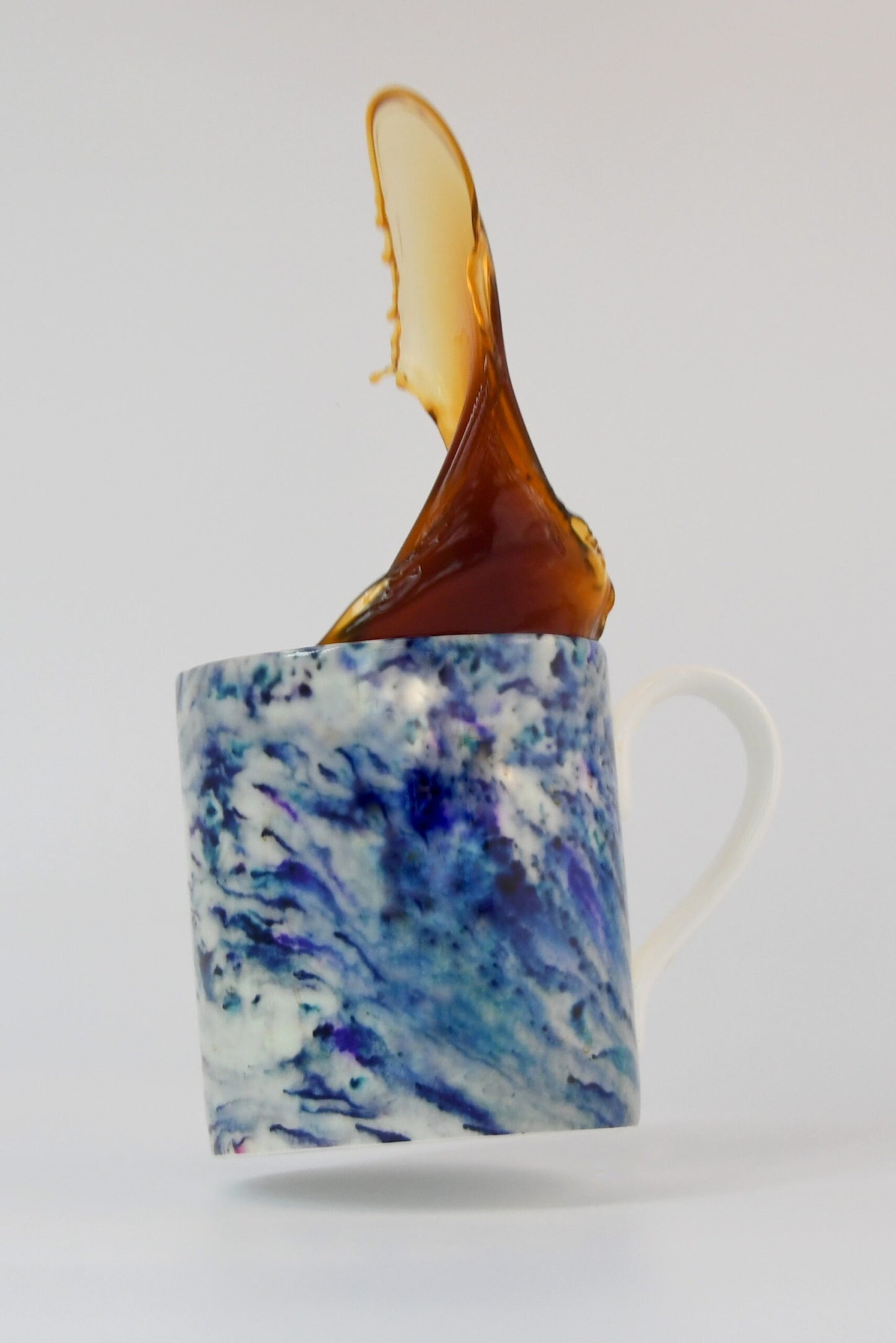 Blue orbit mug