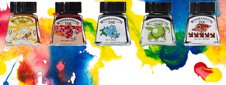 Winsor and Newton coloured ink